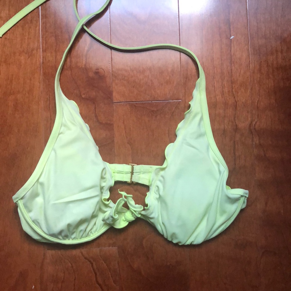 Victoria’s Secret bright green bikini top